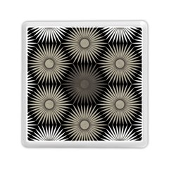 Sunflower Black White Memory Card Reader (square) 