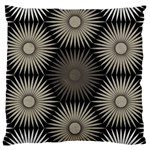 Sunflower Black White Large Cushion Case (Two Sides) Back