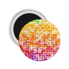 Spots Paint Color Green Yellow Pink Purple 2 25  Magnets