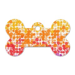 Spots Paint Color Green Yellow Pink Purple Dog Tag Bone (one Side) by Alisyart
