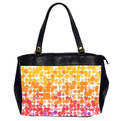 Spots Paint Color Green Yellow Pink Purple Office Handbags (2 Sides) 