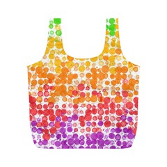 Spots Paint Color Green Yellow Pink Purple Full Print Recycle Bags (m)  by Alisyart