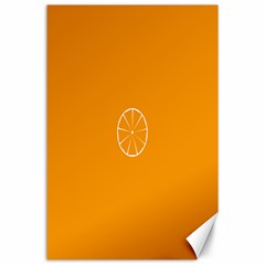 Lime Orange Fruit Fres Canvas 24  X 36 