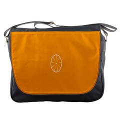 Lime Orange Fruit Fres Messenger Bags