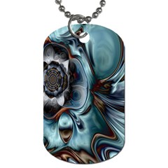 Light Color Floral Grey Dog Tag (one Side) by Alisyart