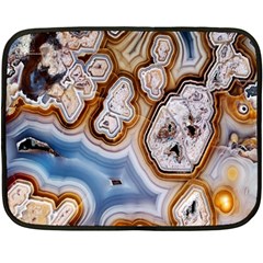 Honey Comb Agate Gold Fleece Blanket (mini)