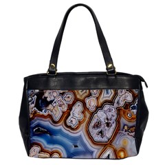 Honey Comb Agate Gold Office Handbags