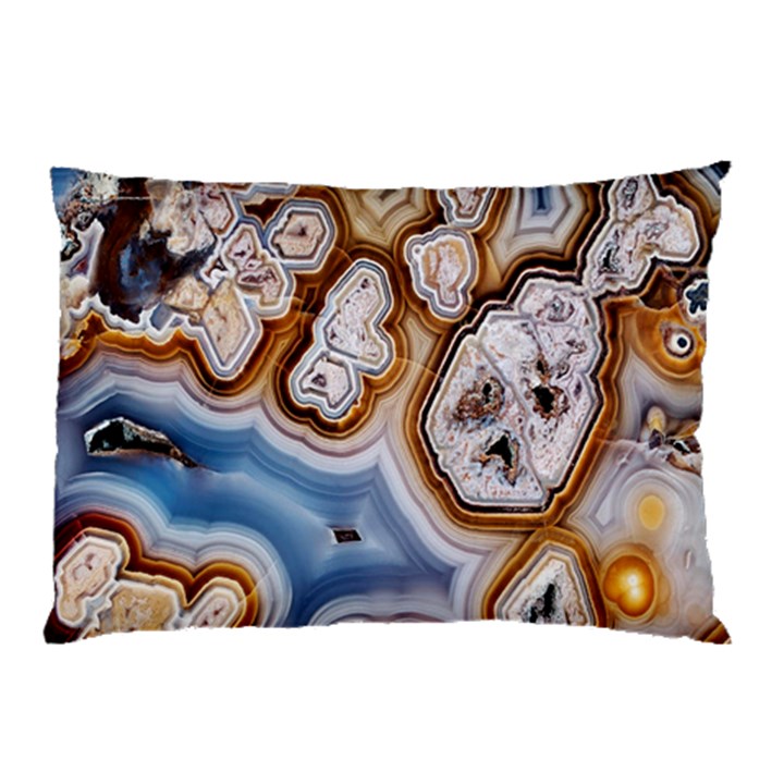 Honey Comb Agate Gold Pillow Case (Two Sides)