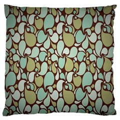 Leaf Camo Color Flower Floral Large Flano Cushion Case (Two Sides)