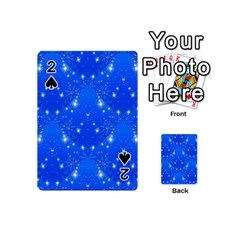 Background For Scrapbooking Or Other With Snowflakes Patterns Playing Cards 54 (mini)  by Nexatart