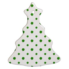 Saint Patrick Motif Pattern Christmas Tree Ornament (two Sides) by dflcprints