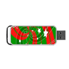 Background Abstract Christmas Portable Usb Flash (two Sides)