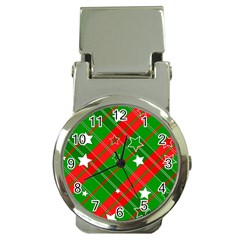 Background Abstract Christmas Money Clip Watches