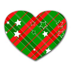Background Abstract Christmas Heart Mousepads by Nexatart