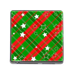 Background Abstract Christmas Memory Card Reader (Square)