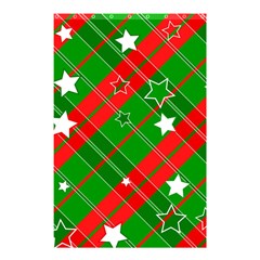 Background Abstract Christmas Shower Curtain 48  x 72  (Small) 