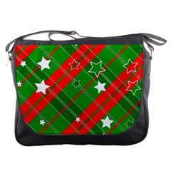 Background Abstract Christmas Messenger Bags