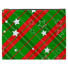 Background Abstract Christmas Cosmetic Bag (XXXL) 
