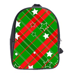 Background Abstract Christmas School Bags (XL) 