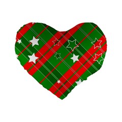 Background Abstract Christmas Standard 16  Premium Heart Shape Cushions