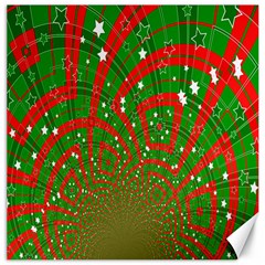 Background Abstract Christmas Pattern Canvas 16  X 16   by Nexatart