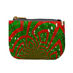 Background Abstract Christmas Pattern Mini Coin Purses