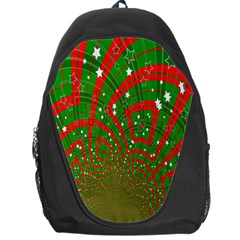 Background Abstract Christmas Pattern Backpack Bag