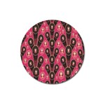 Background Abstract Pattern Magnet 3  (Round) Front