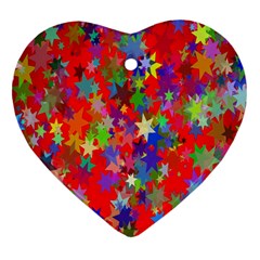 Background Celebration Christmas Ornament (Heart)