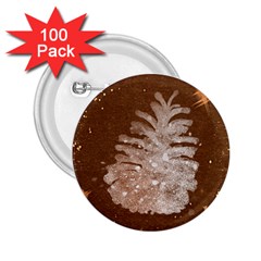 Background Christmas Tree Christmas 2.25  Buttons (100 pack) 