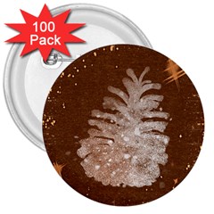 Background Christmas Tree Christmas 3  Buttons (100 pack) 