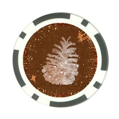 Background Christmas Tree Christmas Poker Chip Card Guard