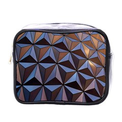 Background Geometric Shapes Mini Toiletries Bags