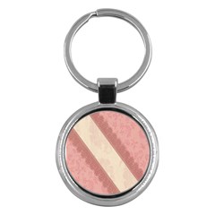 Background Pink Great Floral Design Key Chains (round)  by Nexatart