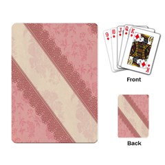 Background Pink Great Floral Design Playing Card by Nexatart