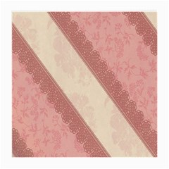 Background Pink Great Floral Design Medium Glasses Cloth by Nexatart