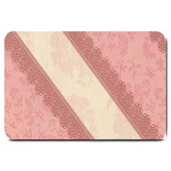 Background Pink Great Floral Design Large Doormat  by Nexatart