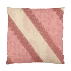 Background Pink Great Floral Design Standard Cushion Case (two Sides) by Nexatart