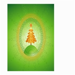 Beautiful Christmas Tree Design Small Garden Flag (two Sides) by Nexatart