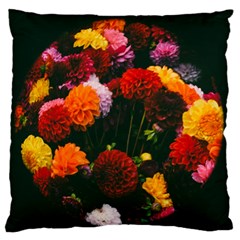 Beautifull Flowers Large Flano Cushion Case (two Sides)