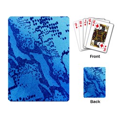 Background Tissu Fleur Bleu Playing Card by Nexatart