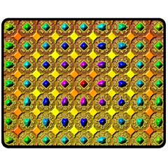 Background Tile Kaleidoscope Fleece Blanket (medium) 