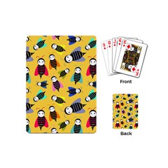 Bees Animal Pattern Playing Cards (mini)  by Nexatart