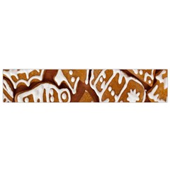 Biscuit Brown Christmas Cookie Flano Scarf (small) by Nexatart