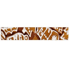 Biscuit Brown Christmas Cookie Flano Scarf (Large)