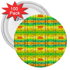 Birds Beach Sun Abstract Pattern 3  Buttons (100 Pack)  by Nexatart