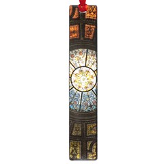 Black And Borwn Stained Glass Dome Roof Large Book Marks by Nexatart