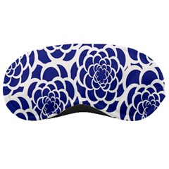 Blue And White Flower Background Sleeping Masks by Nexatart