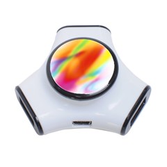 Blur Color Colorful Background 3-port Usb Hub