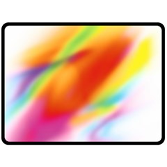 Blur Color Colorful Background Double Sided Fleece Blanket (large)  by Nexatart